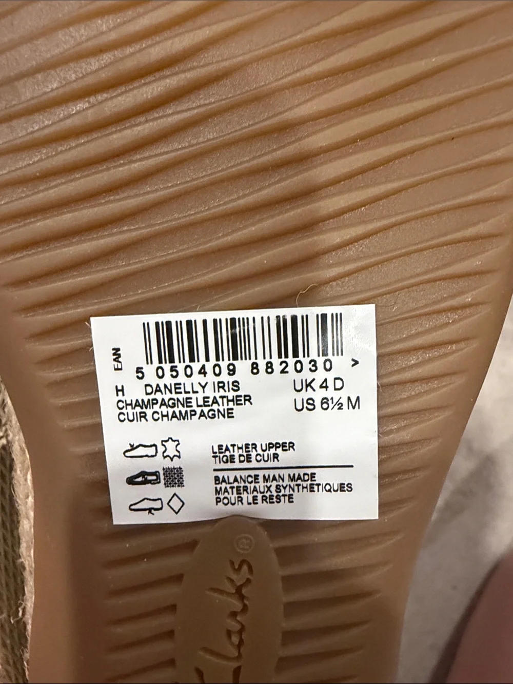 Clarks Women's Metallic Gold Slip-On Espadrilles